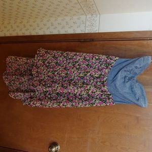 Floral Jean dress